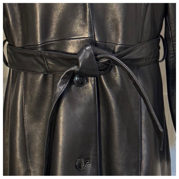 Leather Trench Coat - Picture 4 of 12